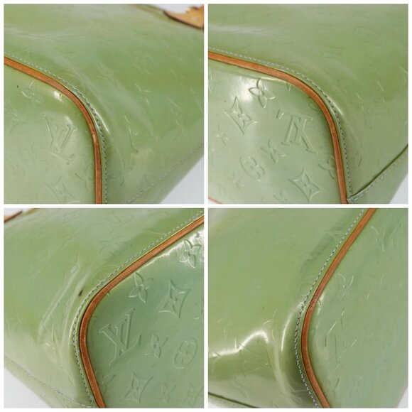 LOUIS VUITTON Monogram Vernis Houston Hand Bag Baby Blue M91005 LV Auth gh1056 - Picture 14 of 16
